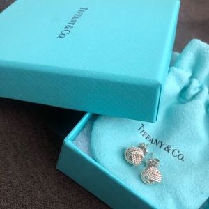 Exclusive Silver Tiffany & Co. Knot Earrings